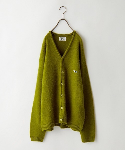 TOWNCRAFT（タウンクラフト）の「【men's FUDGE1月号掲載】[TOWN CRAFT・THE FOX/タウンクラフト・ザフォックス] 別注 ワンポイントロゴ刺繍 シャギーニットカーディガン（カーディガン/ボレロ・レディース・ライトグレー/ネイビー/ブラウン/レッド/グリーン・S/M/L）」の18枚目の写真