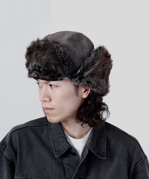 Sense of Grace(センスオブグレース)の「POSH BOMBER NEO パイロット フライト ボンバーキャップ(キャップ・メンズ・チャコールグレー/ブラック/ベージュ/アイボリー・FREE)」の13枚目の写真