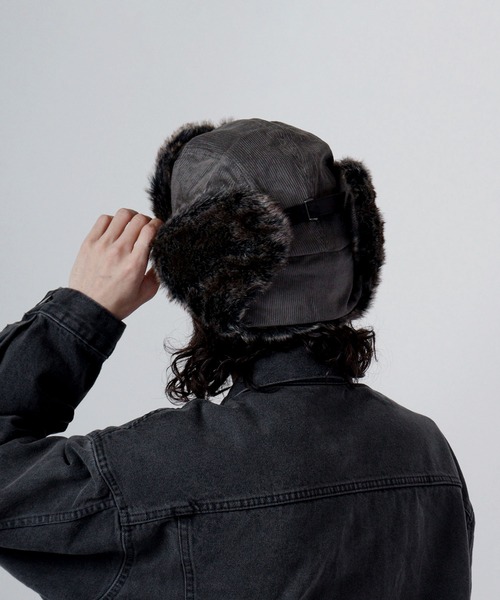 Sense of Grace(センスオブグレース)の「POSH BOMBER NEO パイロット フライト ボンバーキャップ(キャップ・メンズ・チャコールグレー/ブラック/ベージュ/アイボリー・FREE)」の14枚目の写真