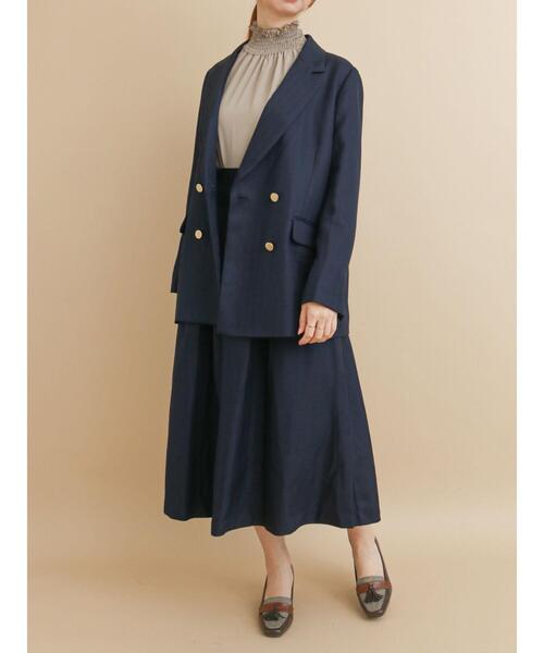 Te chichi（テチチ）の「サイドバックルタックスカート【セットアップ可】（スカート・レディース・ベージュ/ネイビー/ブラウン・SMALL/MEDIUM）」の16枚目の写真