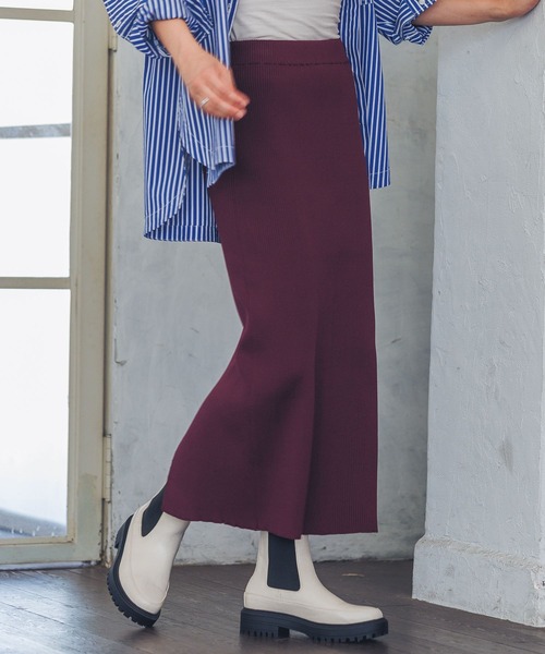 HEREIAM(ヘレイアム)の「【HEREIAM】スポーティーリブスカート(スカート・レディース・ブラック/ライトイエロー/グリーン/パープル/グレー/オレンジ/バーガンディー/ブルー/ホワイト・SMALL/MEDIUM)」の9枚目の写真