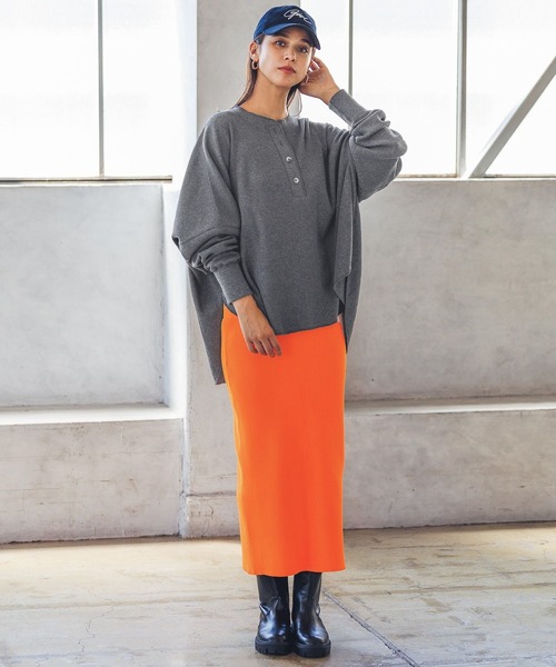 HEREIAM(ヘレイアム)の「【HEREIAM】スポーティーリブスカート(スカート・レディース・ブラック/ライトイエロー/グリーン/パープル/グレー/オレンジ/バーガンディー/ブルー/ホワイト・SMALL/MEDIUM)」の22枚目の写真