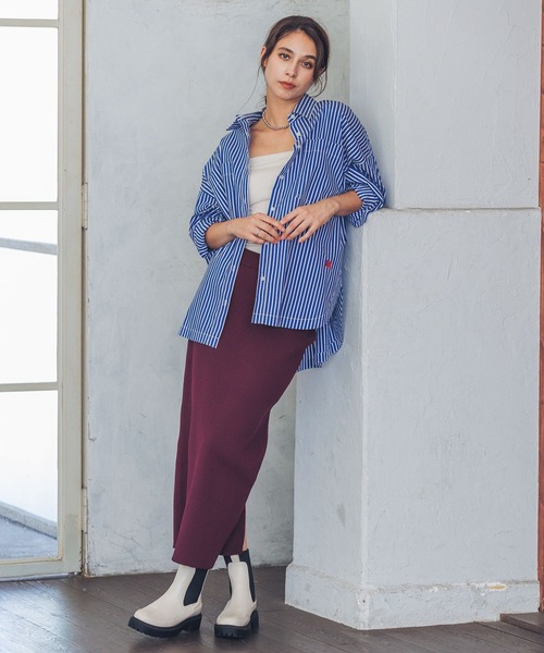 HEREIAM(ヘレイアム)の「【HEREIAM】スポーティーリブスカート(スカート・レディース・ブラック/ライトイエロー/グリーン/パープル/グレー/オレンジ/バーガンディー/ブルー/ホワイト・SMALL/MEDIUM)」の20枚目の写真