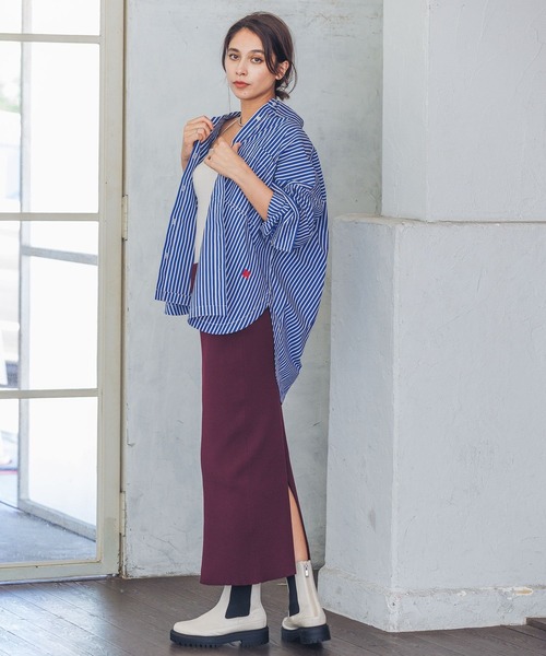 HEREIAM(ヘレイアム)の「【HEREIAM】スポーティーリブスカート(スカート・レディース・ブラック/ライトイエロー/グリーン/パープル/グレー/オレンジ/バーガンディー/ブルー/ホワイト・SMALL/MEDIUM)」の19枚目の写真