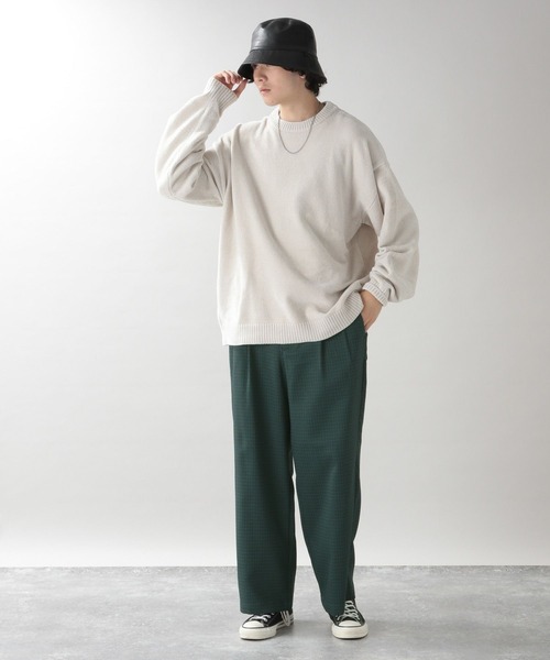 RAGEBLUE(レイジブルー)の「ケミスティック柄ワイドパンツ(スラックス・メンズ・ベージュ/グリーン・MEDIUM/LARGE)」の7枚目の写真