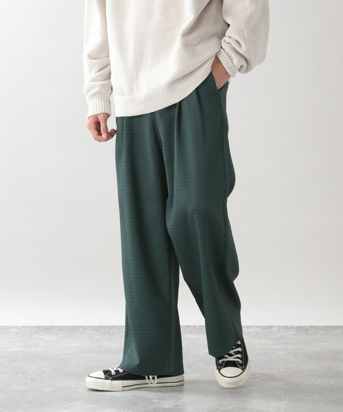 RAGEBLUE(レイジブルー)の「ケミスティック柄ワイドパンツ(スラックス・メンズ・ベージュ/グリーン・MEDIUM/LARGE)」の9枚目の写真