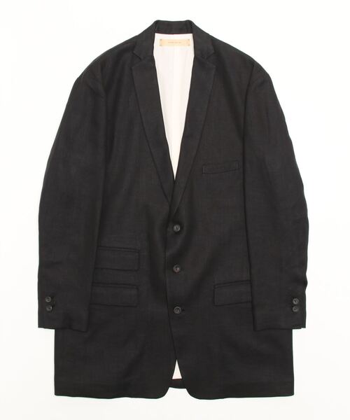 suzuki takayuki（スズキタカユキ）の「long jacket  Ⅰ（テーラードジャケット・レディース・ブラック/ネイビー/アイボリー・1/2/0）」の2枚目の写真
