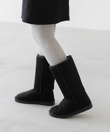 mooimooi（モーイモーイ）の「防寒 撥水 ふわふわ フェイク ファー 2way ロング ムートンブーツ（ブーツ・レディース）」