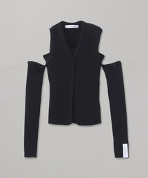 rokh COTTON CROCHETED VEST WITH BRA R24SF305 レディース rokh（ロク）の「rokh COTTON CROCHETED VEST WITH BRA R24SF305