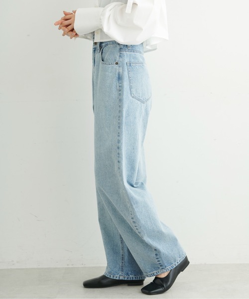 FREE'S MART（フリーズマート）の「◇デニムエッグパンツ（デニムパンツ・レディース・ライトインディゴブルー/ワンウォッシュ・MEDIUM/SMALL）」の6枚目の写真