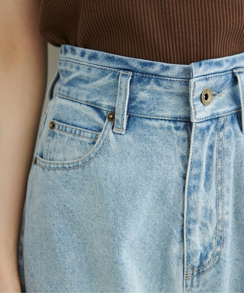 FREE'S MART（フリーズマート）の「◇デニムエッグパンツ（デニムパンツ・レディース・ライトインディゴブルー/ワンウォッシュ・MEDIUM/SMALL）」の8枚目の写真
