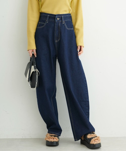 FREE'S MART（フリーズマート）の「◇デニムエッグパンツ（デニムパンツ・レディース・ライトインディゴブルー/ワンウォッシュ・MEDIUM/SMALL）」の20枚目の写真