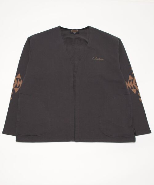 PENDLETON(ペンドルトン)の「PENDLETON/ペンドルトン バックプリントスウェットカーディガン BACK PRINT SWEAT CARDIGAN 2475-9006(カーディガン/ボレロ・レディース・チャコールグレー/ライトベージュ・M/L)」の9枚目の写真