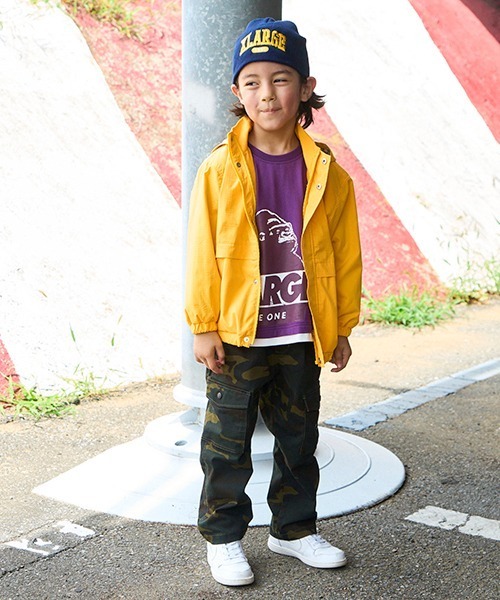 XLARGE KIDS(エクストララージキッズ)の「カレッジロゴニットキャップ(キャップ・キッズ・ブラック/グリーン/ネイビー・FREE)」の21枚目の写真