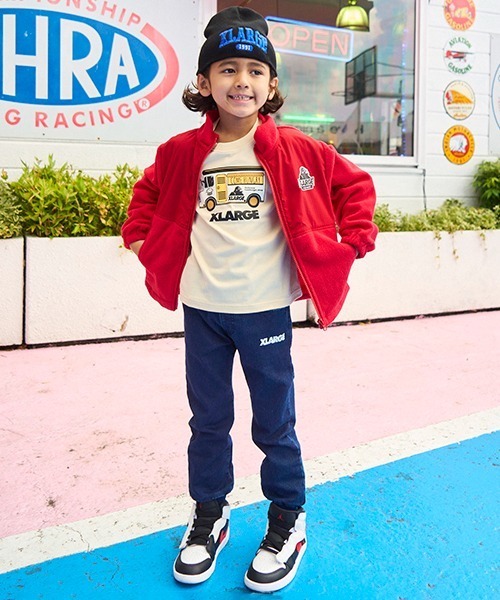 XLARGE KIDS(エクストララージキッズ)の「カレッジロゴニットキャップ(キャップ・キッズ・ブラック/グリーン/ネイビー・FREE)」の16枚目の写真