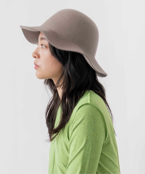 Casselini（キャセリーニ）の「Casselini(キャセリーニ)ウールフリルハット（ハット・レディース・グレー/オレンジ/ブルー/ブラック・FREE）」の2枚目の写真