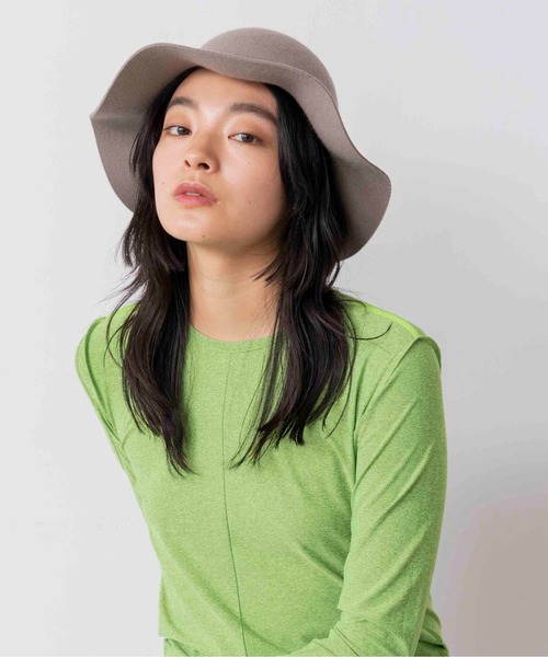 Casselini（キャセリーニ）の「Casselini(キャセリーニ)ウールフリルハット（ハット・レディース・グレー/オレンジ/ブルー/ブラック・FREE）」の11枚目の写真