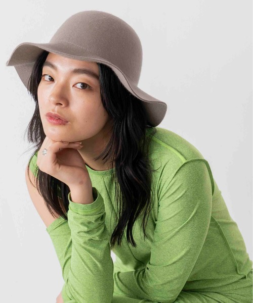 Casselini（キャセリーニ）の「Casselini(キャセリーニ)ウールフリルハット（ハット・レディース・グレー/オレンジ/ブルー/ブラック・FREE）」の12枚目の写真