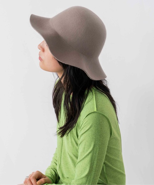 Casselini（キャセリーニ）の「Casselini(キャセリーニ)ウールフリルハット（ハット・レディース・グレー/オレンジ/ブルー/ブラック・FREE）」の13枚目の写真