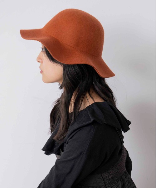 Casselini（キャセリーニ）の「Casselini(キャセリーニ)ウールフリルハット（ハット・レディース・グレー/オレンジ/ブルー/ブラック・FREE）」の20枚目の写真