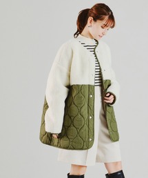 acro | ボア切替キルティングコート/AC2309(ブルゾン)