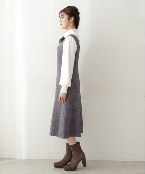 PROPORTION BODY DRESSING（プロポーションボディドレッシング）の「ニュアンスツイードジャンスカ / 1213140110（ワンピース・レディース・ブルー系その他/ブラック系その他・MEDIUM/X-SMALL/SMALL）」の9枚目の写真