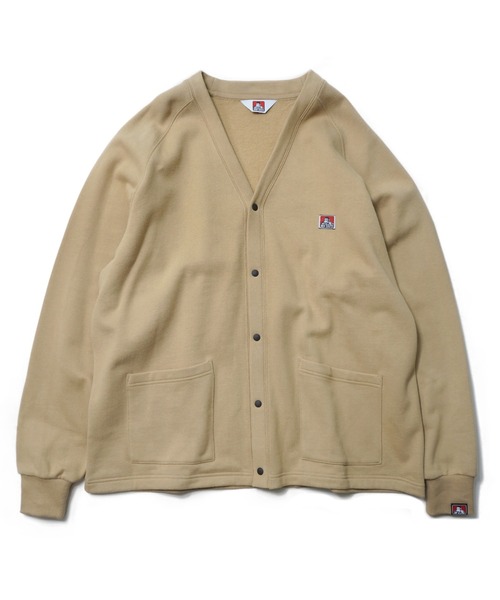 BEN DAVIS(ベンデイビス)の「《BEN DAVIS》LABEL SWAET CARDIGAN(カーディガン/ボレロ・メンズ・ブラック/ベージュ/グリーン/アッシュグレー・MEDIUM/X-LARGE/LARGE)」の4枚目の写真