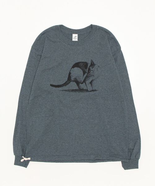 niche.(ニッチ)の「【niche】ニッチ scratching cat L/S T-SHIRT(Tシャツ/カットソー・メンズ・ベージュ/グレー・X-LARGE/XX-LARGE/LARGE/MEDIUM)」の3枚目の写真