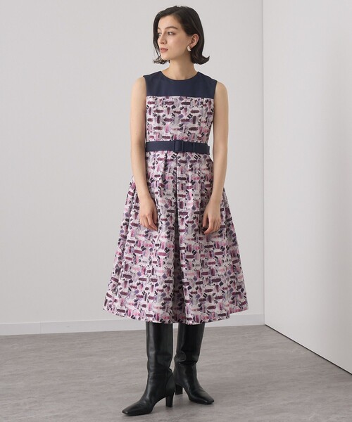 【ANAYI】オードトワレジャガードビスチェ風 ワンピース セール】オードトワレジャガードビスチェ風 ワンピース（ワンピース