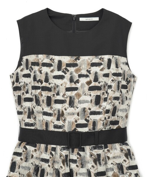 ANAYI（アナイ）の「オードトワレジャガードビスチェ風 ワンピース（ワンピース・レディース・ブラック系その他/パープル系その他・38/36/34）」の19枚目の写真