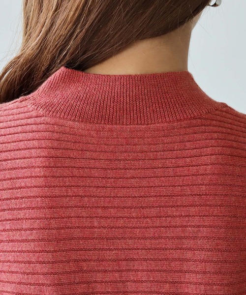 HER CLOSET(ハークローゼット)の「【shemoshelly】ヨークデザインニット(ニット/セーター・レディース・グリーン/ベージュ/ブラック/オレンジ/ブルー/オフホワイト・M)」の8枚目の写真