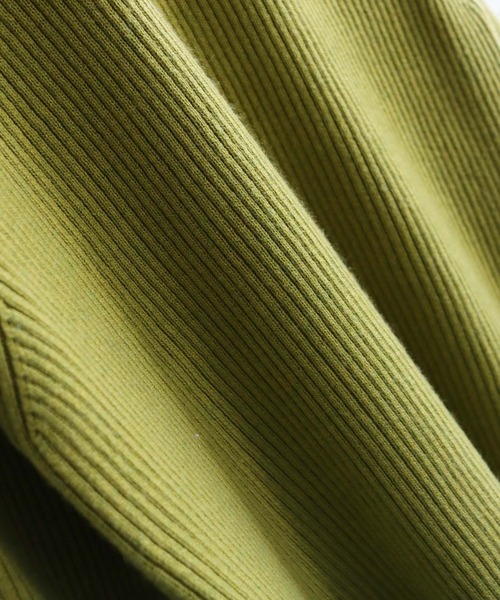 HER CLOSET(ハークローゼット)の「【shemoshelly】ヨークデザインニット(ニット/セーター・レディース・グリーン/ベージュ/ブラック/オレンジ/ブルー/オフホワイト・M)」の11枚目の写真