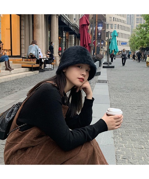 Burner(バーナー)の「【27 BURNER SELECT】シャギーファーバケットハット(ハット・レディース・アイボリー/ブラック/ブルー/モカ/ピンク/ライトグレー・FREE)」の3枚目の写真