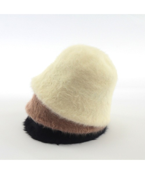 Burner(バーナー)の「【27 BURNER SELECT】シャギーファーバケットハット(ハット・レディース・アイボリー/ブラック/ブルー/モカ/ピンク/ライトグレー・FREE)」の8枚目の写真