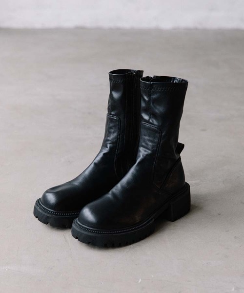 Flugge（フラッジー）の「platform short boots/プラットフォームショートブーツ 厚底ショートブーツ（ブーツ）」 - WEAR