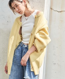 Auntie Rosa Holiday | オーバーサイズクルーカーディガン(カーディガン/ボレロ)