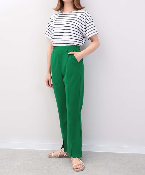 mil(ミル)の「カットジョーゼットセンタースリットパンツ(その他パンツ・レディース・グリーン/ピンク・M)」の15枚目の写真
