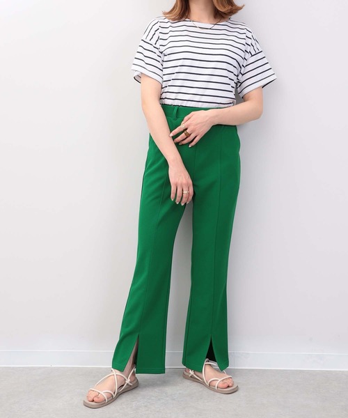 mil(ミル)の「カットジョーゼットセンタースリットパンツ(その他パンツ・レディース・グリーン/ピンク・M)」の16枚目の写真