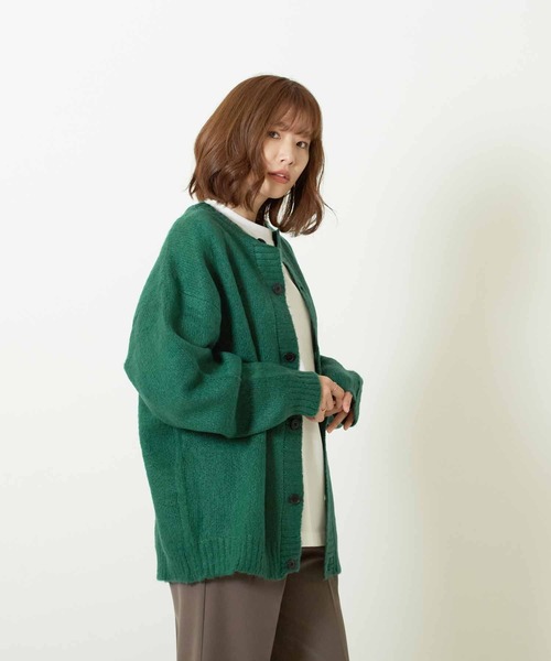 VIBGYOR（ヴィブジョー）の「2WAYクルー/N BIG C/D(BL)（カーディガン/ボレロ・メンズ・マスタード/グリーン/ライトグレー/ブラック・MEDIUM/X-LARGE/LARGE）」の20枚目の写真