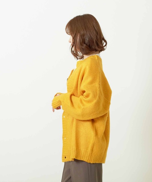 VIBGYOR（ヴィブジョー）の「2WAYクルー/N BIG C/D(BL)（カーディガン/ボレロ・メンズ・マスタード/グリーン/ライトグレー/ブラック・MEDIUM/X-LARGE/LARGE）」の17枚目の写真
