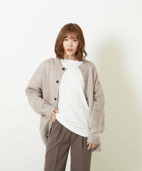 VIBGYOR（ヴィブジョー）の「2WAYクルー/N BIG C/D(BL)（カーディガン/ボレロ・メンズ・マスタード/グリーン/ライトグレー/ブラック・MEDIUM/X-LARGE/LARGE）」の12枚目の写真