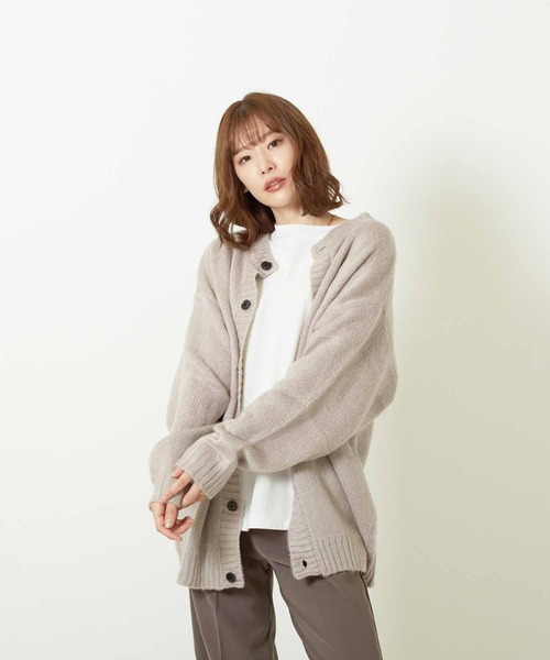VIBGYOR（ヴィブジョー）の「2WAYクルー/N BIG C/D(BL)（カーディガン/ボレロ・メンズ・マスタード/グリーン/ライトグレー/ブラック・MEDIUM/X-LARGE/LARGE）」の10枚目の写真
