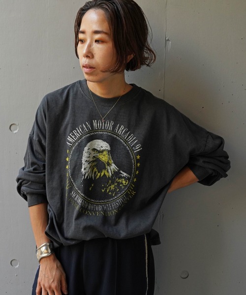 GOOD ROCK SPEED(グッドロックスピード)の「GOOD ROCK SPEED (グッドロックスピード) 別注イーグル ロンT(Tシャツ/カットソー・レディース・ブラック・F)」の1枚目の写真