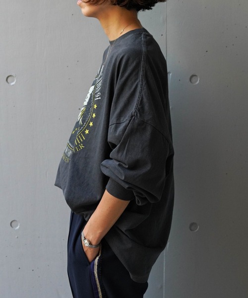 GOOD ROCK SPEED(グッドロックスピード)の「GOOD ROCK SPEED (グッドロックスピード) 別注イーグル ロンT(Tシャツ/カットソー・レディース・ブラック・F)」の3枚目の写真