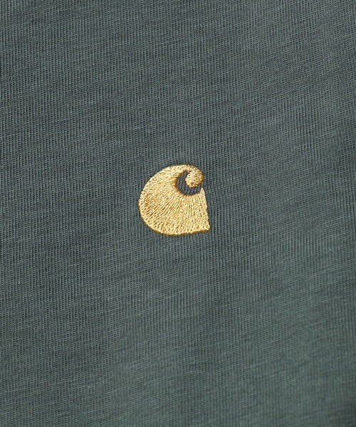 Carhartt WIP(カーハートダブリューアイピー)の「Carhartt WIP/カーハートダブリューアイピー L/S CHASE T-SHIRT ロンT カットソー(Tシャツ/カットソー・メンズ・ホワイト/ダークグリーン・L/M/XL/S)」の9枚目の写真