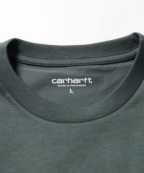 Carhartt WIP(カーハートダブリューアイピー)の「Carhartt WIP/カーハートダブリューアイピー L/S CHASE T-SHIRT ロンT カットソー(Tシャツ/カットソー・メンズ・ホワイト/ダークグリーン・L/M/XL/S)」の10枚目の写真