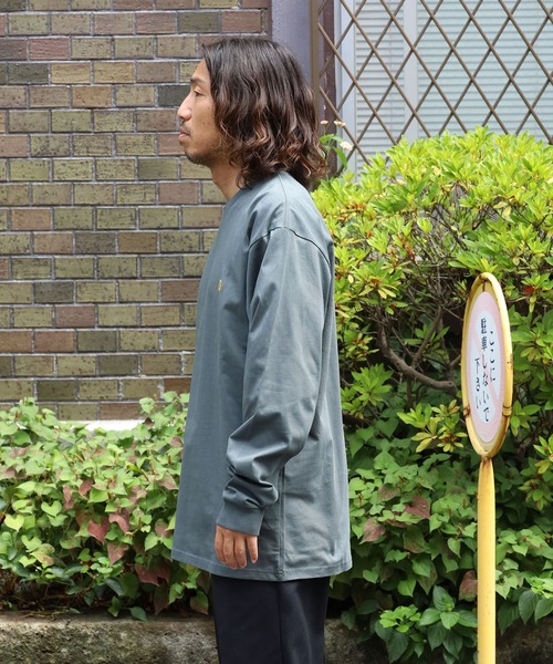 Carhartt WIP(カーハートダブリューアイピー)の「Carhartt WIP/カーハートダブリューアイピー L/S CHASE T-SHIRT ロンT カットソー(Tシャツ/カットソー・メンズ・ホワイト/ダークグリーン・L/M/XL/S)」の13枚目の写真
