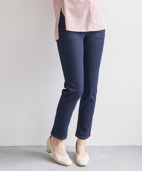 ikka(イッカ)の「GOKU楽ストレッチスキニーパンツ(その他パンツ・レディース・ブラック/ブルー/ダークネイビー/オフホワイト/グリーン/ベージュ・L/M/S)」の6枚目の写真