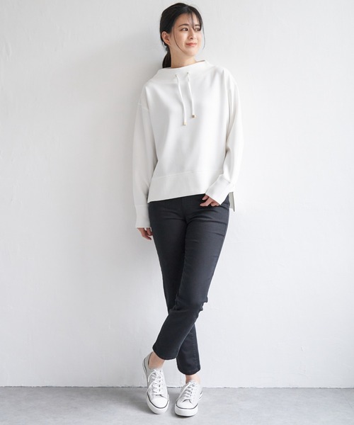 ikka(イッカ)の「GOKU楽ストレッチスキニーパンツ(その他パンツ・レディース・ブラック/ブルー/ダークネイビー/オフホワイト/グリーン/ベージュ・L/M/S)」の12枚目の写真