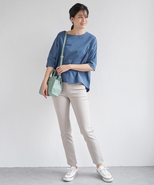 ikka(イッカ)の「GOKU楽ストレッチスキニーパンツ(その他パンツ・レディース・ブラック/ブルー/ダークネイビー/オフホワイト/グリーン/ベージュ・L/M/S)」の18枚目の写真